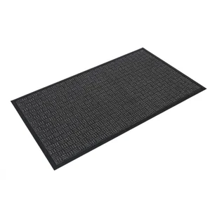 Mata polipropylenowa na podkładzie gumowym, do wnętrz, antracytowa, 90x150cm - Wycieraczki - miniaturka - grafika 1