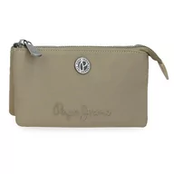 Portfele - Pepe Jeans Corin Portfel Trzy przegródki Zielony 17,5x9,5x2 cms Poliester i PU by Joumma Bags, Zielony, Talla única, Portfel Trzy przegródki - miniaturka - grafika 1