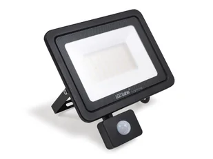 Naświetlacz - halogen z czujnikiem ruchu LED 50W - Drago Czarny - Biały neutralny (4000K) - 3 lata gwarancji - Lampy ogrodowe - miniaturka - grafika 1
