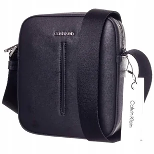 Calvin klein torba listonoszka median czarna - Nerki - miniaturka - grafika 1
