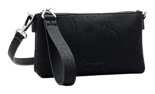 Desigual Women's Accessories PU Others Bi-Fold Wallet, czarny, czarny, 19.6 - Portfele - miniaturka - grafika 1