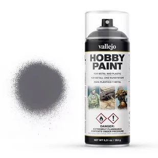 Vallejo Spray 400 ml Fantasy Color Gunmetal Vallejo 28031 - Kolejki i akcesoria - miniaturka - grafika 1