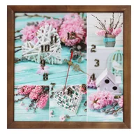 Zegary - Fotografia w ramie brązowej z zegarem - miniaturka - grafika 1