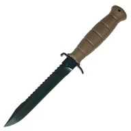 Noże - Nóż wojskowy Glock FM81 Flat Dark Earth z piłą - miniaturka - grafika 1