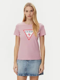 Guess T-Shirt W1YI1B I3Z14 Fioletowy Regular Fit - Koszulki i topy damskie - miniaturka - grafika 1