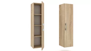 Słupek lazienkowy wiszący LUNA 1D 30 cm Dąb Sonoma - Szafki łazienkowe - miniaturka - grafika 3
