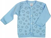 Kaftaniki dla niemowląt - KAFTANIK koszulka ROZPINANY, MYSZKA BŁĘKITNA, 68 KLEKLE - miniaturka - grafika 1