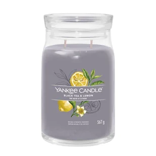 Yankee Candle Świeca zapachowa Black Tea Lemon duża - Świece - miniaturka - grafika 2