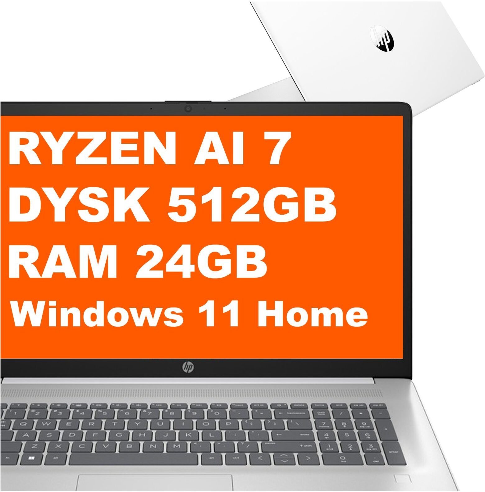 HP OmniBook 5 16-ag1660nd / BK4P7EA / Ryzen AI 7 / 24GB / 512GB / AMD Radeon / 2k / Win 11 / Srebrny