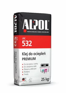 Alpol AK 532 klej do ociepleń na styropianie premium 25 kg - Zaprawy budowlane - miniaturka - grafika 1