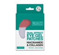 Kosmetyki pod oczy - Beauty Formulas Niacynamid & Kolagen żelowe płatki pod oczy 6 par - miniaturka - grafika 1
