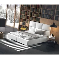 Łóżka - New Design Łóżko QUADDRO PLUS tapicerowane Rozmiar 200x200 Tkanina Grupa I Pojemnik Bez pojemnika - miniaturka - grafika 1