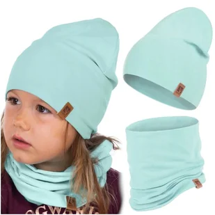 Czapka Dziecięca Wiosenna Jesienna Komin Komplet Bawełna Dla Dzieci 48-56 - Czapki dla dzieci Czapka Dziecięca Wiosenna Jesienna Komin Komplet Bawełna Dla Dzieci 48-56 - Czapki dla dzieci - miniaturka - grafika 1