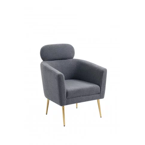 Szary nowoczesny fotel wypoczynkowy MELISA Halmar