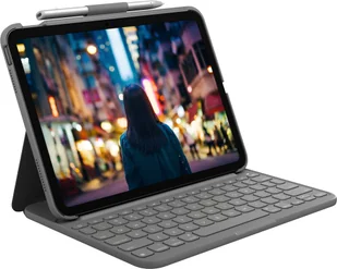 Logitech Slim Folio Szary Bluetooth AZERTY Francuski - Etui do tabletów - miniaturka - grafika 1