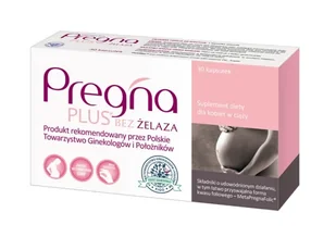 Verco Pregna Plus bez żelaza dla kobiet w ciąży 30 kapsułek 3749241 - Witaminy i minerały - miniaturka - grafika 1