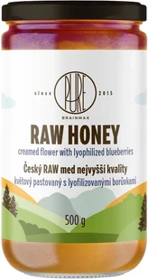 BrainMax Pure RAW miód kwiatowy z jagodami, 500 g - Cukier i słodziki BrainMax Pure RAW miód kwiatowy z jagodami, 500 g - Cukier i słodziki - miniaturka - grafika 1