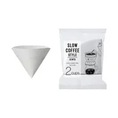 Zaparzacze i kawiarki - Papierowe filtry Kinto Slow Coffee Style 2 filiżanki - miniaturka - grafika 1