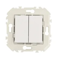 Wyłączniki światła i elektryczne - Efapel Włącznik podwójny QUADRO Biały - miniaturka - grafika 1