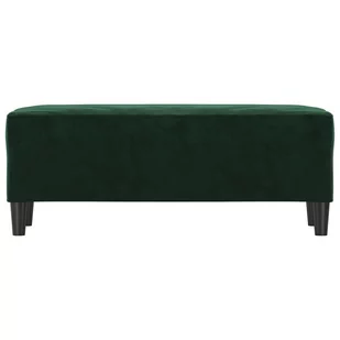 Lumarko Ławka, ciemnozielona, 100x35x41 cm, tapicerowana aksamitem - Ławki do przedpokoju - miniaturka - grafika 4
