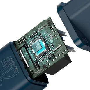 Baseus Super Si 1C szybka ładowarka USB Typ C 20 W Power Delivery niebieski (CCSUP-B03) - Ładowarki do telefonów - miniaturka - grafika 8