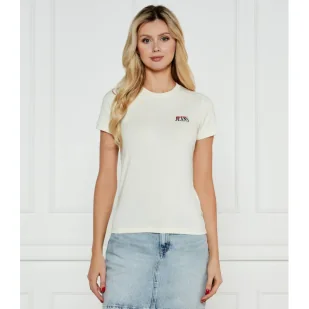 Guess Jeans T-shirt Slim Fit - Koszulki i topy damskie - miniaturka - grafika 1
