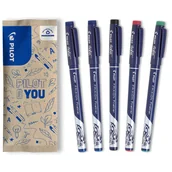 Cienkopisy - Zestaw wymazywalnych cienkopisów 5x PILOT Frixion Fineliner mix kolorów - miniaturka - grafika 1