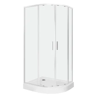 Kabina prysznicowa z brodzikiem Solid RA 80x100 CHR LEWA szkło transparentne 6 mm, profile chrom KERRA - Kabiny prysznicowe Kabina prysznicowa z brodzikiem Solid RA 80x100 CHR LEWA szkło transparentne 6 mm, profile chrom KERRA - Kabiny prysznicowe - miniaturka - grafika 1