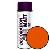 Farby wewnętrzne - Spray 400ml RAL 2004 pomarańczowy mat satyna Decoration Matt Deco Color 192004 - miniaturka - grafika 1
