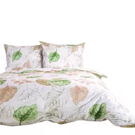 Pościel - Pościel flanelowa ciepła gruba 140x200 31505-2 liście - miniaturka - grafika 1