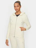 Bluzy damskie - Gant Bluza Reg Tonal Shield Zip Hoodie 4200671 Écru Regular Fit - miniaturka - grafika 1