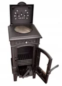 Piece wolnostojące - Piec koza żeliwny kominek kominkowy do gotowania 6,6kW (kolor: czarny) - spełnia anty-smogowy EkoProjekt 04482046 - miniaturka - grafika 1