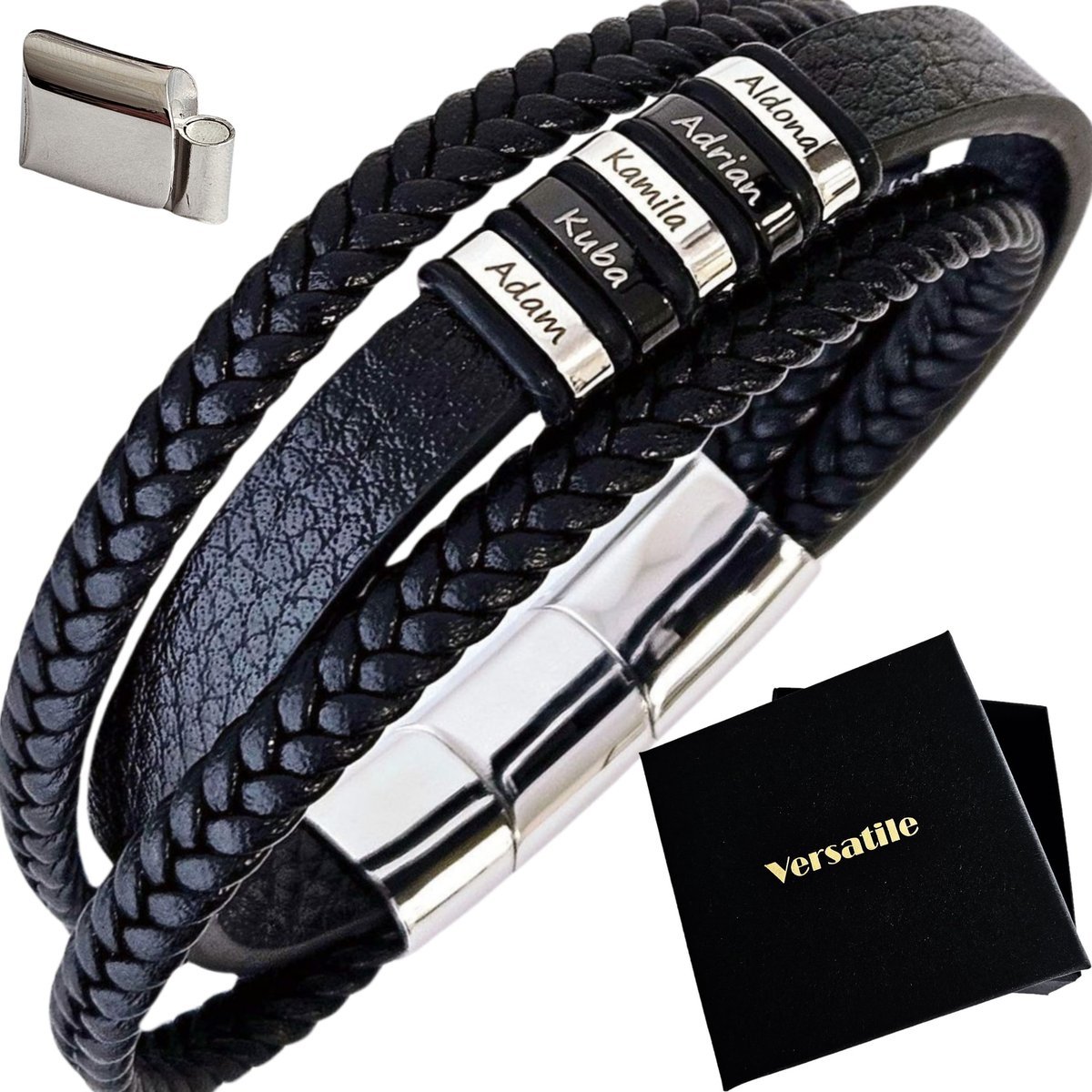 ZESTAW Bransoletka regulowana Versatile + 5x grawerunek