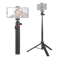 Selfie stick - wielofunkcyjny statyw biurkowy selfie stick 147 cm/57,87 cala, 6 sekcji, udźwig 2 kg/4,40 funta, obracany o 360′ ze śrubą gwintowaną 1/4 cala do transmisji na żywo/vlogów/filmów/konferencji - miniaturka - grafika 1