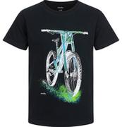 Moda i Uroda OUTLET - T-shirt z krótkim rękawem dla chłopca, z rowerem, czarny 3-8 lat - miniaturka - grafika 1