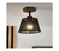 Lampy sufitowe - Brilagi - Żyrandol natynkowy ANTHONY 1xE14/60W/230V dąb/czarny - miniaturka - grafika 1