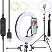 Wyposażenie ciemni fotograficznej - LAMPA PIERŚCIENIOWA LED 120W RL-12 - miniaturka - grafika 1