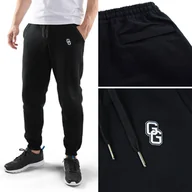 Dresy męskie - Spodnie Dresowe Bawełna Męskie Ground Game Monogram Czarne R. Xxl - miniaturka - grafika 1
