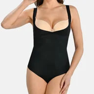 Bielizna nocna - Body Damskie Wyszczuplające Bezszwowe Mercy Czarne Teyli - miniaturka - grafika 1