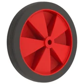 Zawiasy, okucia i inne akcesoria - Koło do wózka 122 mm/30 kg czerwone - miniaturka - grafika 1