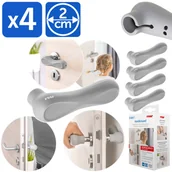 Zabezpieczenia dla dzieci - Zabezpieczenie nakładka osłona na klamkę silikonowa HandleGuard 4szt REER - miniaturka - grafika 1