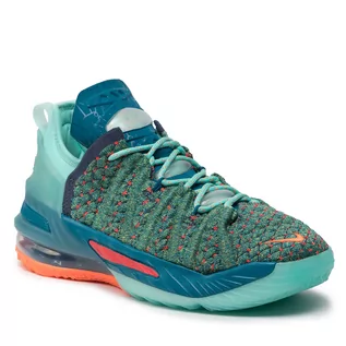 Buty dla chłopców - Buty Nike - Lebron XVIII (Gs) CW2760 300 Green Abyss/Hyper Crimson - grafika 1