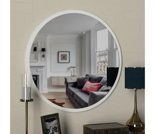 Lustro łazienkowe GLOB d. 59 cm białe - Lustra - miniaturka - grafika 1