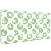 Podkładki na biurko - Podkładka na biurko Rośliny w kropkach 100x50 cm, Dywanomat - miniaturka - grafika 1