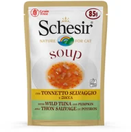Mokra karma dla kotów - Schesir Cat Soup, 6 x 85 g - Dziki tuńczyk z dynią - miniaturka - grafika 1