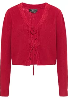 Swetry damskie - Naemi Damski elegancki kardigan 11029452, czerwony, XS/S, czerwony, XS-S - grafika 1