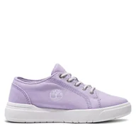 Buty dla dziewczynek - Sneakersy Timberland Seneca Bay Low Lace Sneaker TB0A695NEY21 Fioletowy - miniaturka - grafika 1