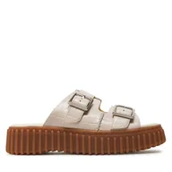 Klapki i japonki damskie - Klapki Clarks Torhill Slide 26176430 Beżowy - miniaturka - grafika 1