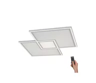 Lampy sufitowe - Leuchten Direkt Lampa sufitowa LED Edging, CCT, 67,5 x 67,5 cm - miniaturka - grafika 1