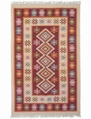 Dywany - MULTI-DECOR Dywan Kilim bordowy 120 x 180 cm - miniaturka - grafika 1